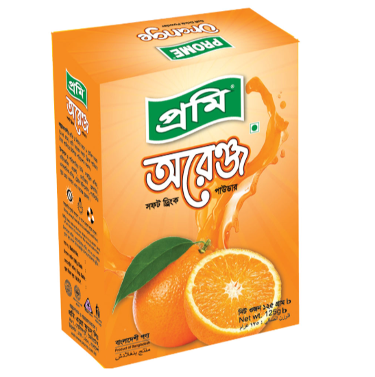 Prome Orange Soft Drink Powder 125gm