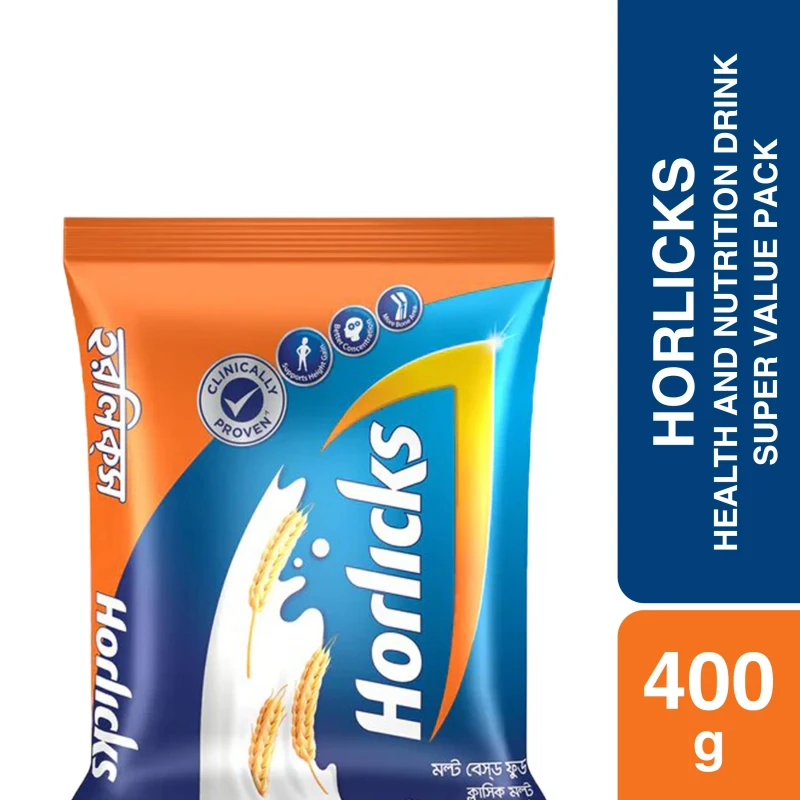 Standard Horlicks Health And Nutrition Drink Super Value Pack 400gm