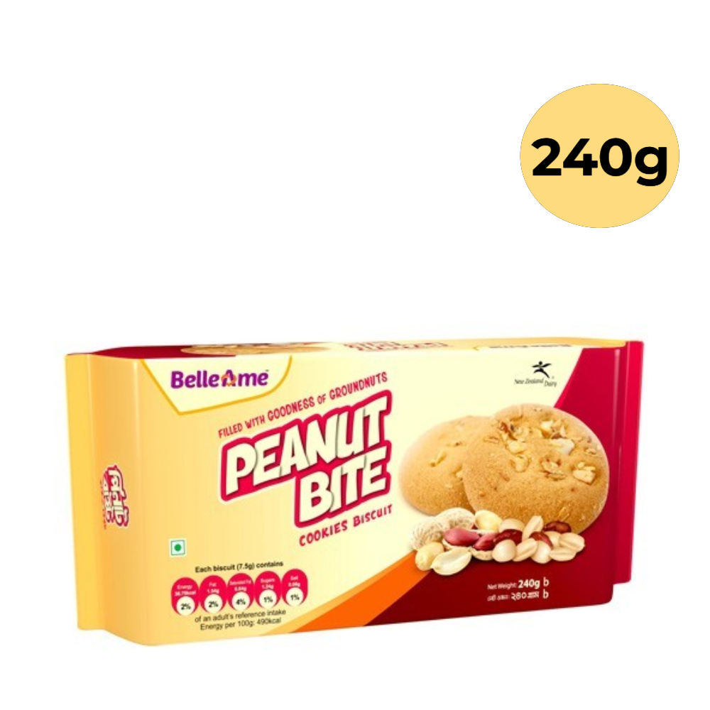 BelleAme Peanut Bite Cookies Biscuit 240gm