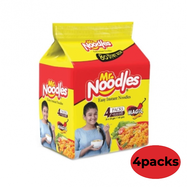 Mr. Noodles Easy Instant Magic Masala (4 pc) 140gm