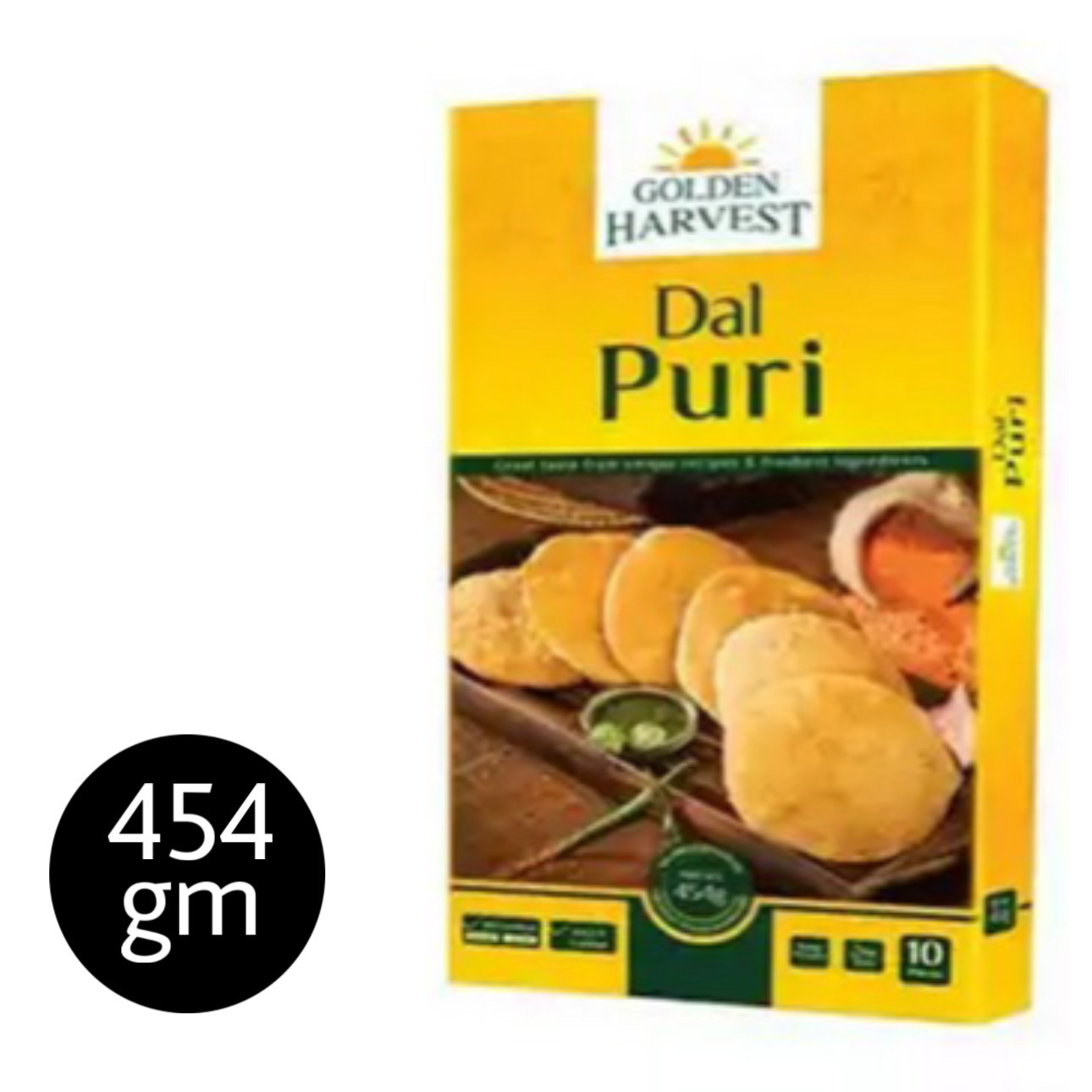 Golden Harvest Frozen Dal Puri 10 pcs 454gm