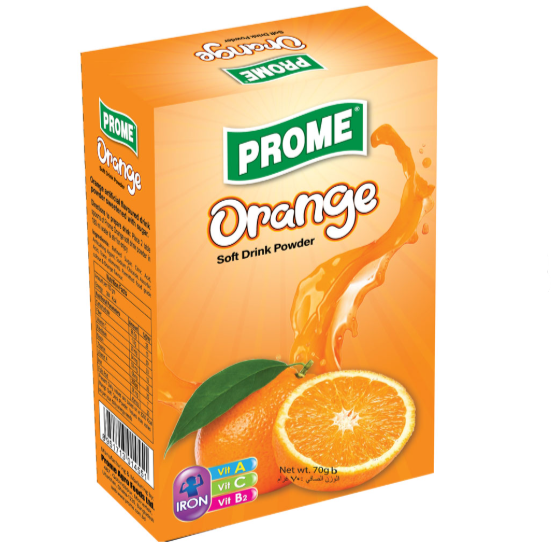 Prome Orange Soft Drink Powder 70gm