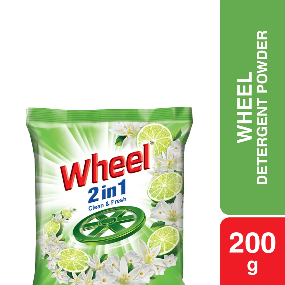 WHEEL WASHING POWDER 2IN1 CLEAN & FRESH 200G