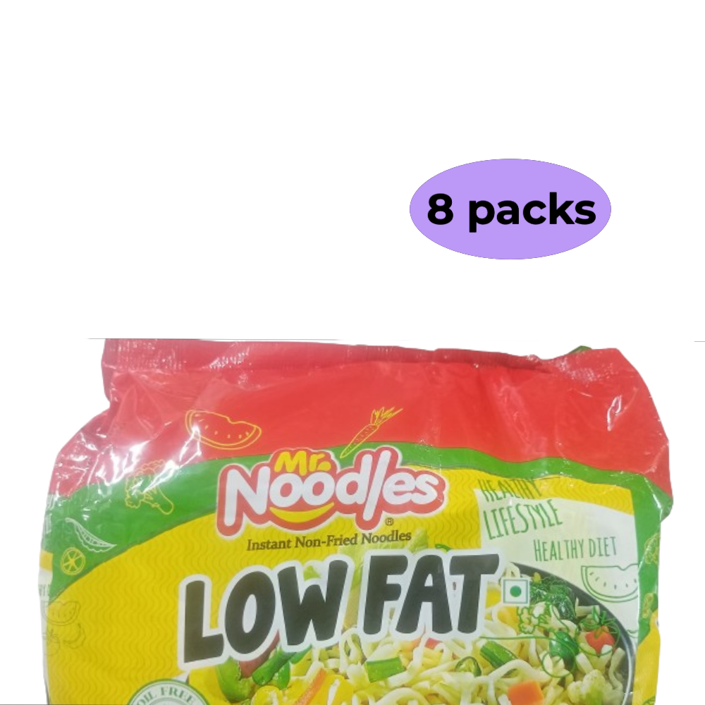 Mr. Noodles Low fat Instant Non Fried noodles (8 pc) 320gm